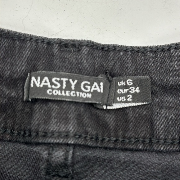 Nasty Gal NWT skirt Be With You In A Mini Denim skirt size 2 - Picture 4 of 5